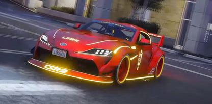 TOYOTA SUPRA (A90 )Animated light + logos