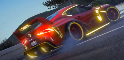 TOYOTA SUPRA (A90 )Animated light + logos