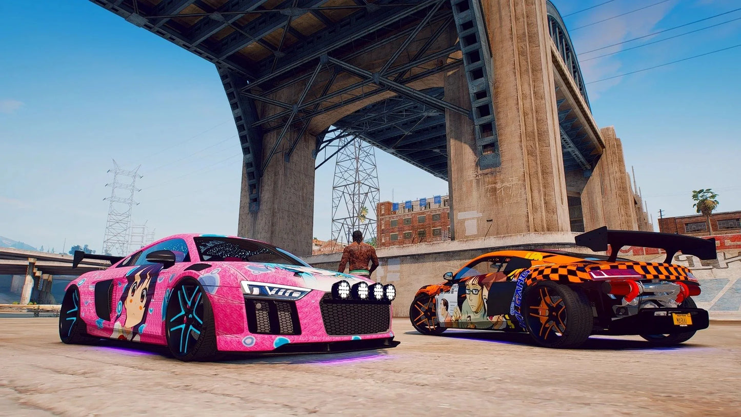 Uzi Audi R8 | Potato Mods (Can remove livery)