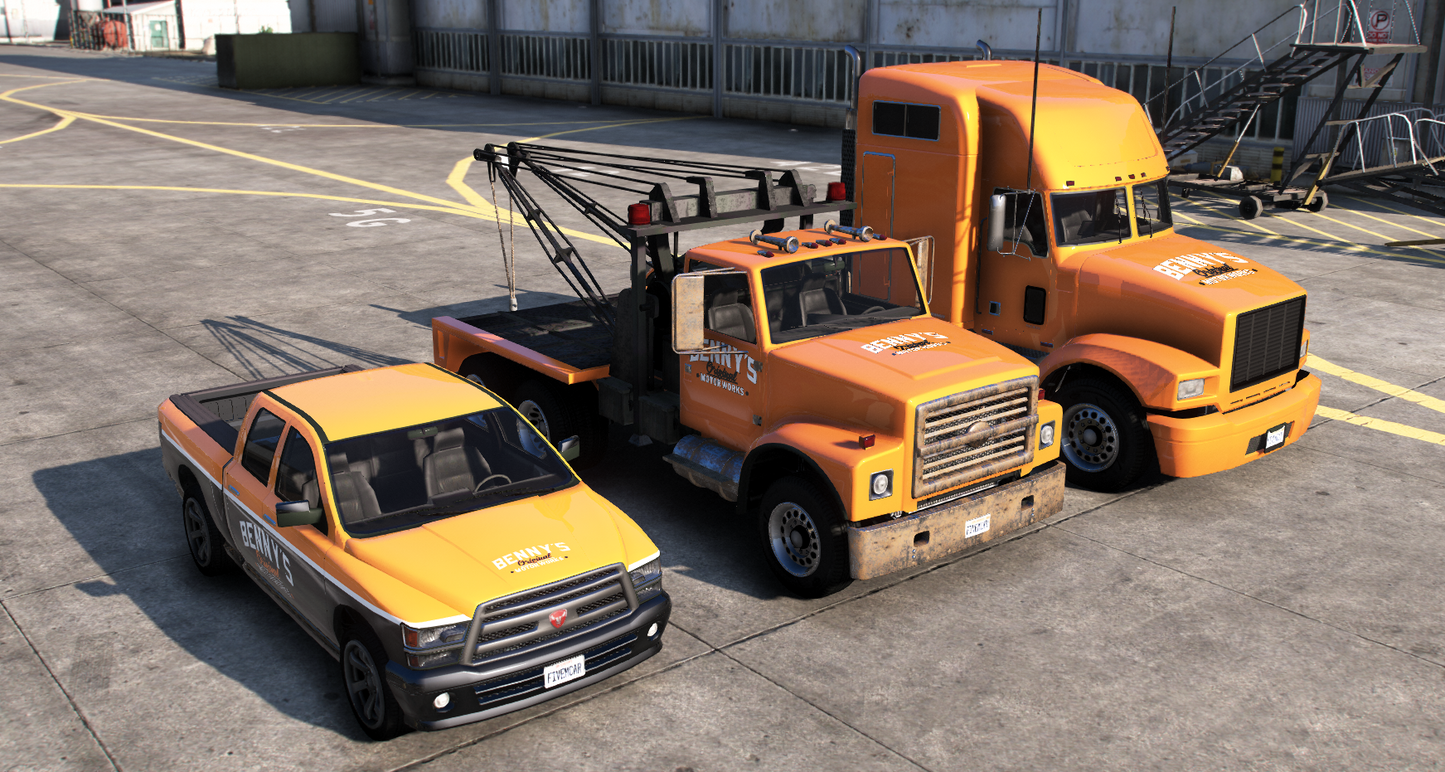 (Debadged LF) Benny's Mechanics Tow Pack (3 Cars)
