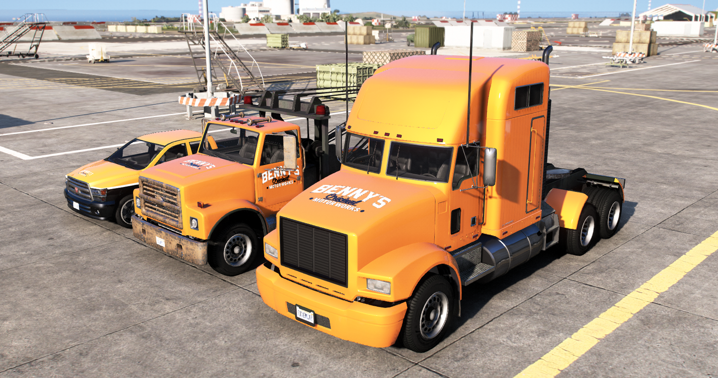 (Debadged LF) Benny's Mechanics Tow Pack (3 Cars)