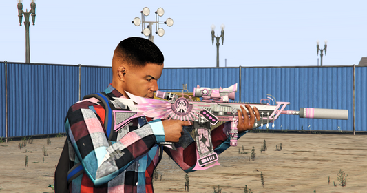 Custom Anime-Themed Assault Rifle