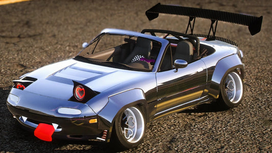 (Debadged) Mazda Miata MX 5 Sailor Moon Livery & Animated Lights | Gamer´s Cafe