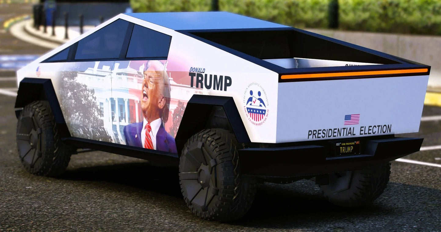 (Debadged) Tesla Cybertruck "TRUMP" | Tony´s Custom