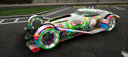 (Debadged) Mercedes-Benz Silver Arrow Concept Rick and Morty | Dr Custom