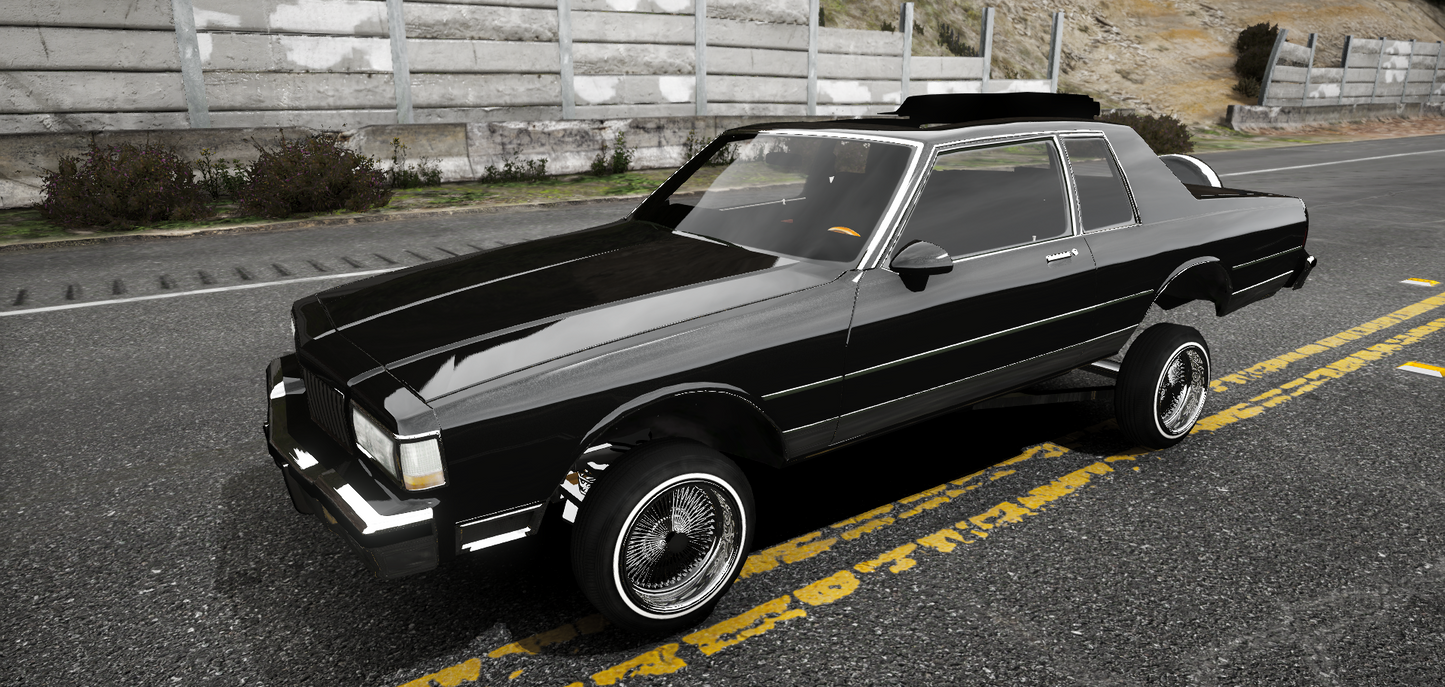 (Debadged) Chevy Caprice 1989 Lowrider | Unlistickz