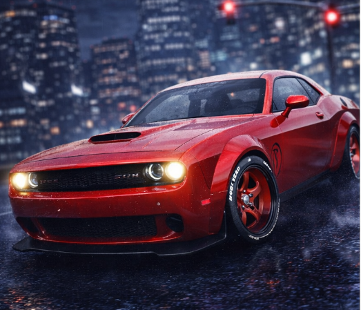 Dodge Challenger Hellcat Crimson Reaper | NX POX