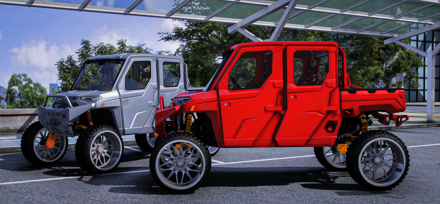 Polaris Ranger with JTX Wheels (4 Seater) | Castillo Mods