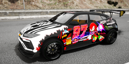 Lamborghini Urus Sonic 3D Livery Animation | Game's Cafe