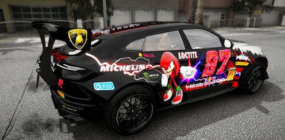 Lamborghini Urus Sonic 3D Livery Animation | Game's Cafe