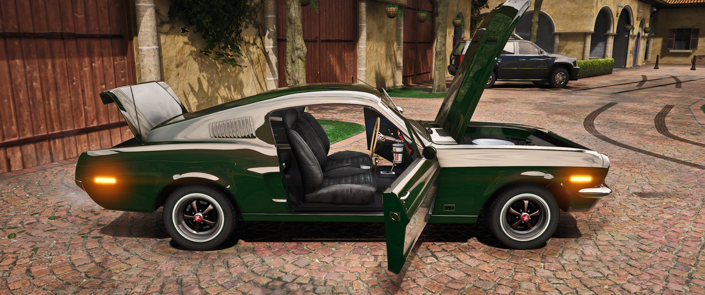 Ford Mustang Bullit Vert 1967 | Elcreador