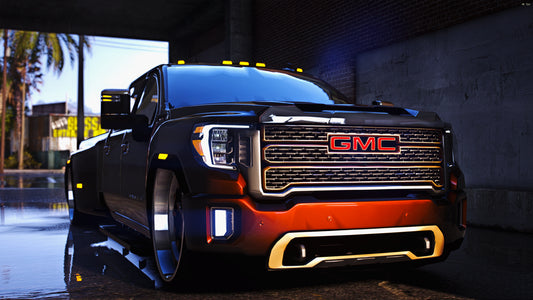 2020 GMC Denali HD Dually On Custom JTX Dually Rims With The Floating Center Caps | PNUT CUSTOMS