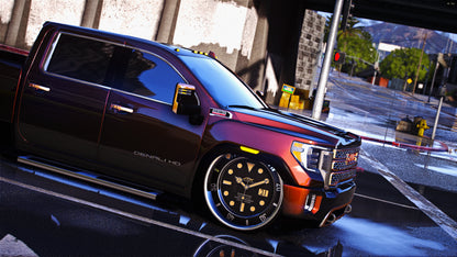 2020 GMC Denali HD Dually On Custom JTX Dually Rims With The Floating Center Caps | PNUT CUSTOMS