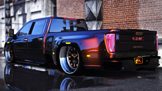 2020 GMC Denali HD Dually On Custom JTX Dually Rims With The Floating Center Caps | PNUT CUSTOMS