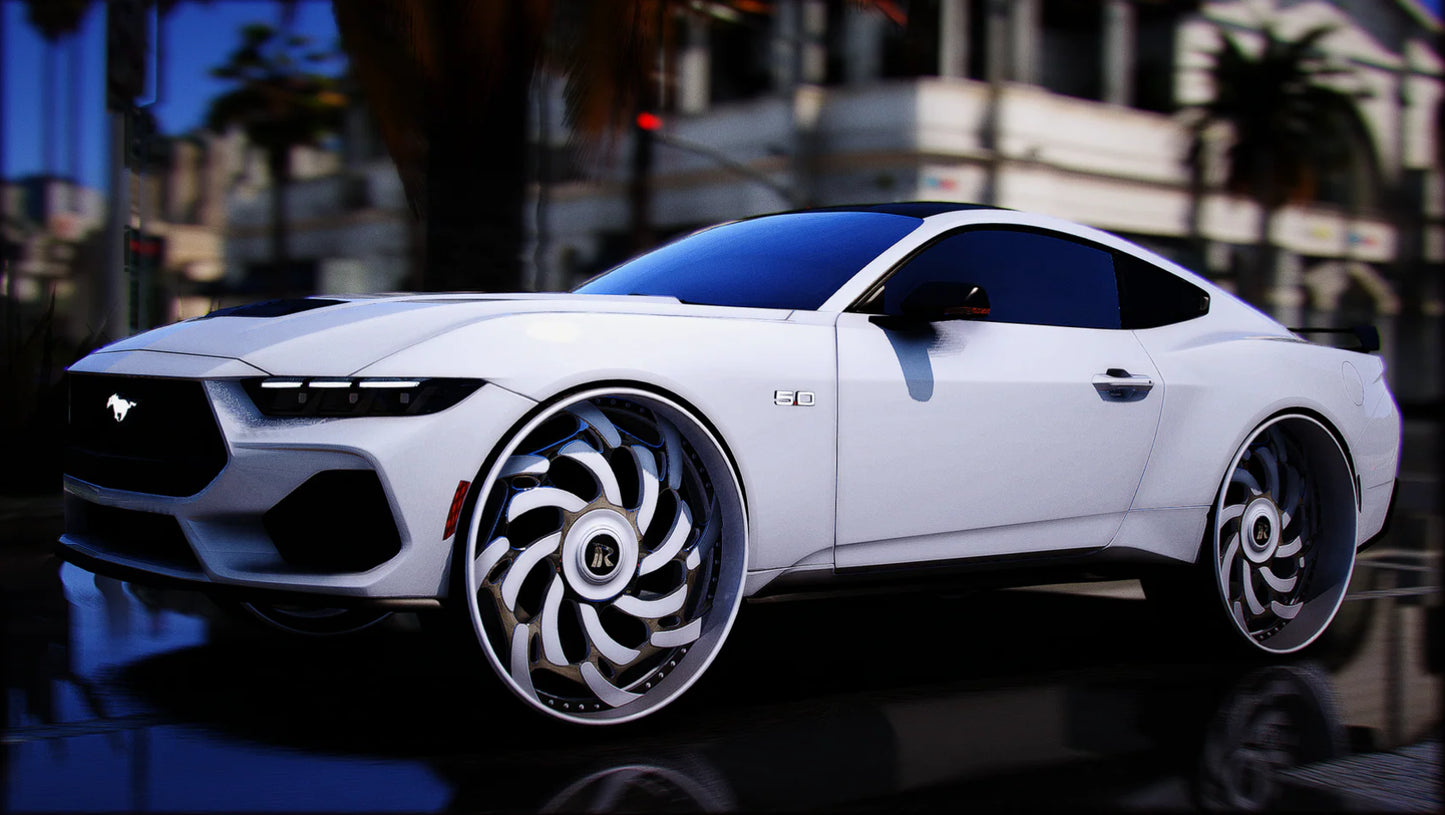 2024 Ford Mustang GT 2 Door on Staggered Rucci | PNUT Customs