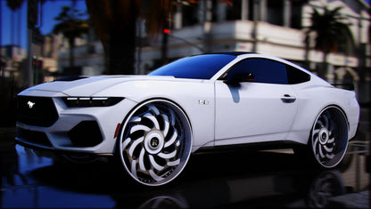 2024 Ford Mustang GT 2 Door on Staggered Rucci | PNUT Customs