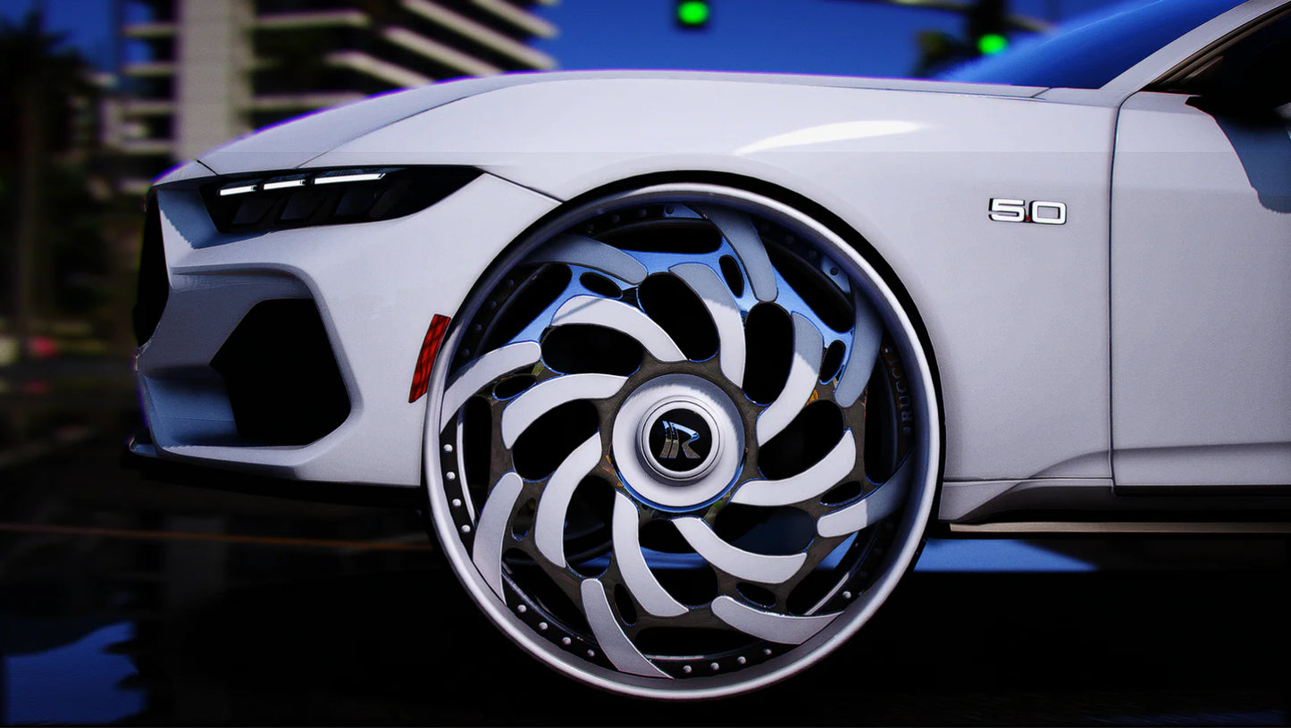 2024 Ford Mustang GT 2 Door on Staggered Rucci | PNUT Customs