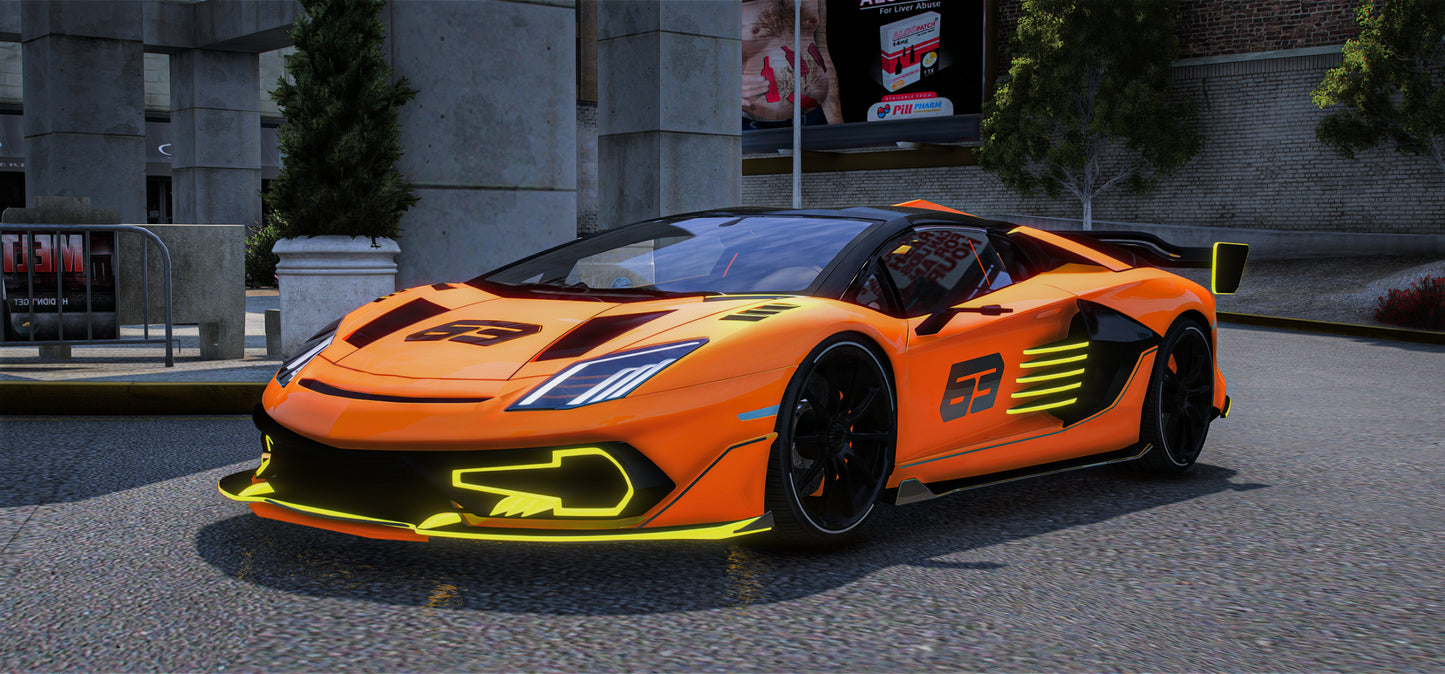 (Debadged LF) Pegassi SVJ 63 SS Kit | Widekit